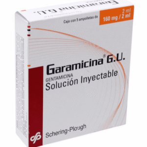 GARAMICINA G.U 160MG/2ML 5 AMPOLLETAS SOLINY