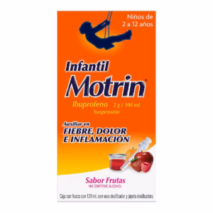 MOTRIN INFANTIL IBUPROFENO FRAMB SOL 120ML