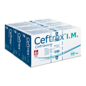 CEFTREX IM 500 MG 2 ML CEFTRIAXONA SOLUCION INYECTABLE 3X2