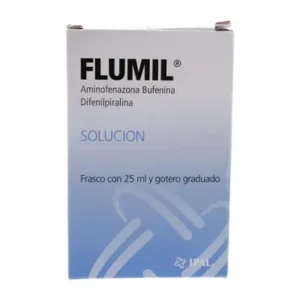 Flumil 2.0,75 mg,75 mg 25 ml Solución Gotas, Aminofenazona/Bufenina/Difenilpiralina