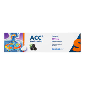 ACC 600 MG 20 TABLETAS ACETILCISTEINA EFERVESCENTE