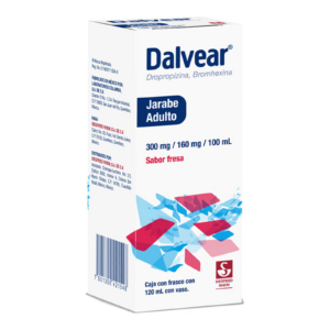 Dalvear Adulto Dropropizina Bromhexina Fresa 120 ml — SKU 7501300421548