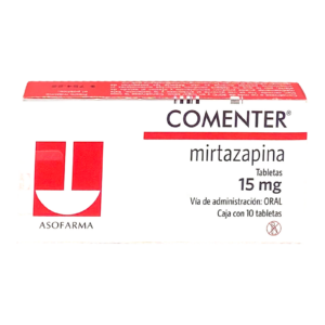 Comenter 15 mg 10 Tabletas Mirtazapina — SKU 7730979095464