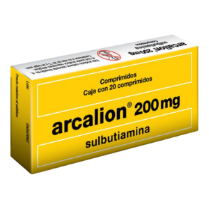 Arcalion 200 mg 20 Comprimidos Sulbutiamina — SKU 3594450400093
