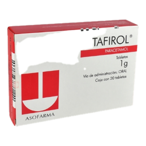 Tafirol 1 g 20 Tabletas