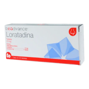 Loratadina Beadvance 10 mg 20 Tabletas — SKU 7506624900823