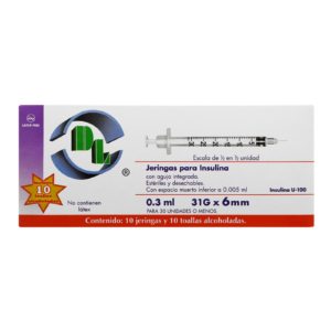 Jeringa Dl Insul0.3 ml 31X6 C10 — SKU 7501128119498