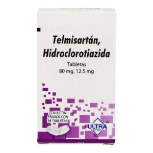 Telmisart·N/Hidroclorotiazida 80/12.5 mg 14 Tabletas Genèrico Ultra Lab