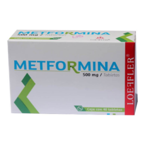 Metformina 500 mg 40Tab — SKU 7502211789345