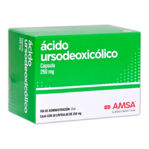 Ácido Ursodeoxicólico 250 mg 50 Capsulas Amsa — SKU 7501349020269