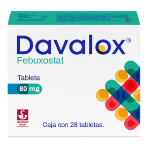 Davalox Febuxostat 80 mg 28 Tabletas