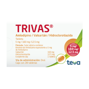 Trivas 5/160/12.5 mg 28 Tabletas — SKU 7501250811598