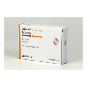 Concor 2.5 mg 30 Tabletas — SKU 7501298204987