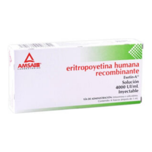 Eritropoyetina Humana 4000 UI C/6 Amp Amsa — SKU 7501349026841