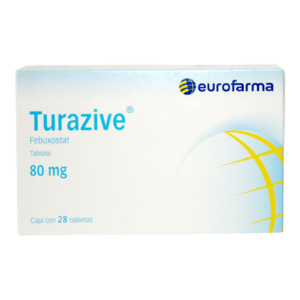 Turazive Febuxostat 80 mg 28 Tabletas