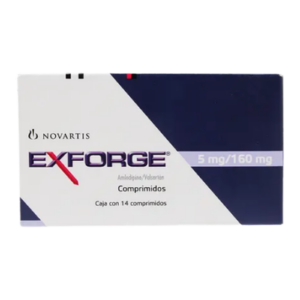 Exforge 5 mg/160 mg 14 Comprimidos — SKU 7501094916701