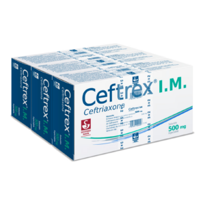 Ceftrex IM 500 mg 2 ml Ceftriaxona Solucion Inyectable 3X2