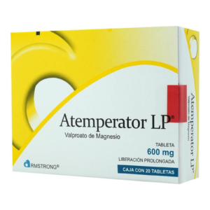 Atemperator LP 600 mg 20 Tabletas Valproato De Magnesio — SKU 7501089800664