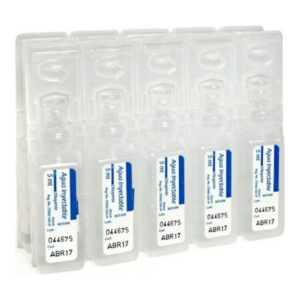 Agua Iny Esteril Plast Amp100X5 ml — SKU 7501125111099
