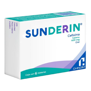 Sunderin 400 mg 6 Tabletas Cefixima