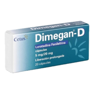 Dimegan D 5/20 mg 20 C·Psulas