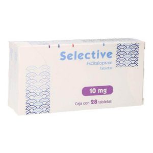 Selective Escitalopram 10 mg Tab 28 1+1 — SKU 7501384544164