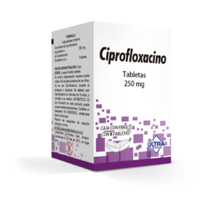 Ciprofloxacino 250 mg 8 Tabletas Ultra — SKU 7502216792418