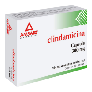 Clindamicina 300 mg 16 Capsulas Amsa