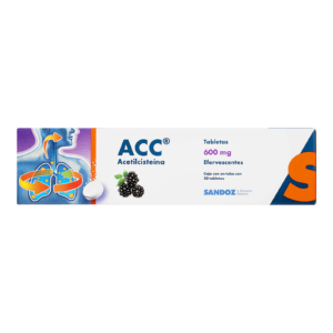 Acc 600 mg 20 Tabletas Acetilcisteina Efervescente