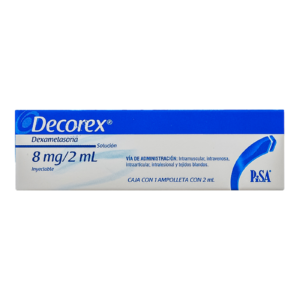 Decorex 8 mg Iny(Dexametasona) — SKU 7501125163463