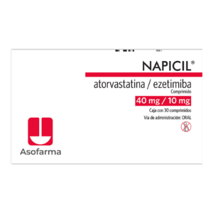 Napicil Atorvastatin Ezetimiba 40 / 10 mg 30 Com