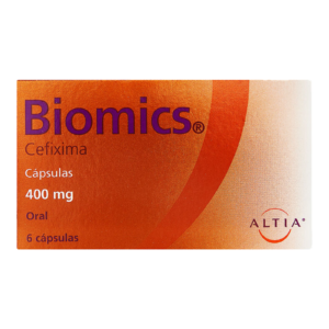 Biomics 400 mg 6 Capsulas Cefixima