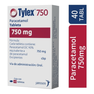 Tylex 750 mg 40 Tabletas