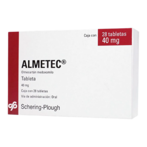 Almetec 40 mg 28 Tabletas Olmesartan Medoxomilo — SKU 7501050604123