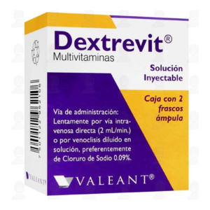 Dextrevit Solución Inyectable 2 Frascos ¡Mpula 10 ml
