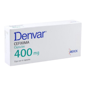 Denvar 400 mg 6 Capsulas Cefixima — SKU 7501298214375