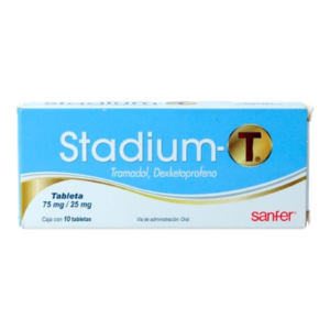 Stadium-T 75/25 mg 10 Tabletas