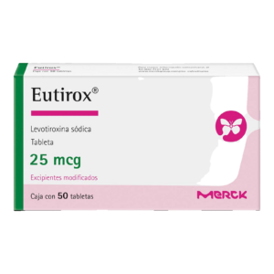 Eutirox 25 mcg 50 Tabletas — SKU 7501298234809