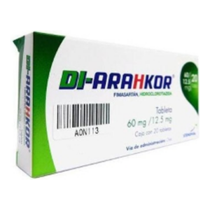 Di Arahkor 60/12.5 mg 20 Tabletas