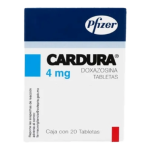 Cardura 4 mg 20 Tabletas