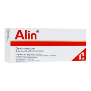 Alin Solucion Inyectable 8 mg 2 ml Dexametasona — SKU 7501088505003