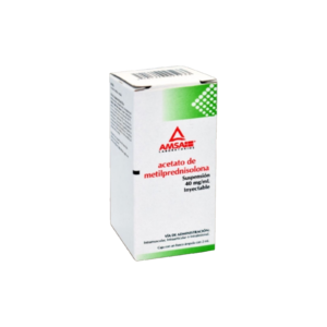 ACETATO DE METILPREDNISOLONA 40 MG/ML 2 ML SOLUCION INYECTABLE AMSA