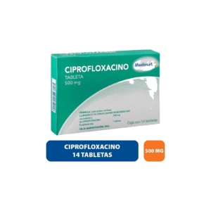 CIPROFLOXACINO 500MG 14 TABLETAS